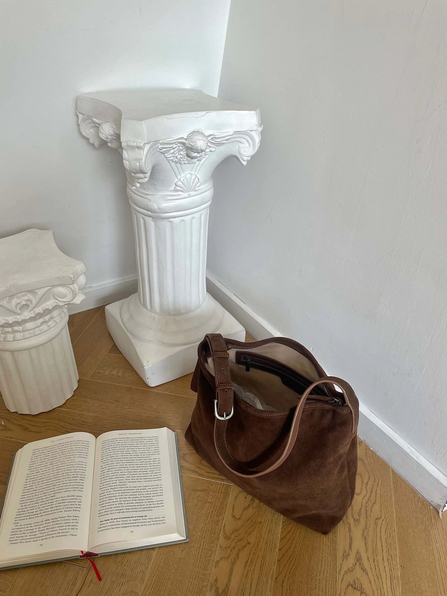 Motingsome Natural Soft Suede Woman Bags Large Capacity Handbag Big Underarm Messenger Bag Shoulder Purse Casual Tote 2025 New