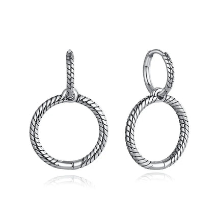 Orecchini Originali in Argento Sterling 925, Modello 2026, a Perno e a Cerchio con Cristalli, per Donna, in Oro Rosa, con Corona, Cuore, Infinito, Ape, Gioielli platinumshop