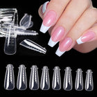 60Pcs Dual Nail Forms Extension Tips Mold Quick Building False Nails Short Almond Acrylic Upper Forms DIY Art Manicure Tool 2027