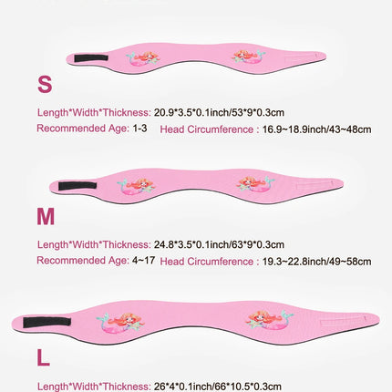 Waterproof Swimming Headband for Kids Adjustable Ear Protection Headband to Keep Water Out for Bathing, Swimming, Diving