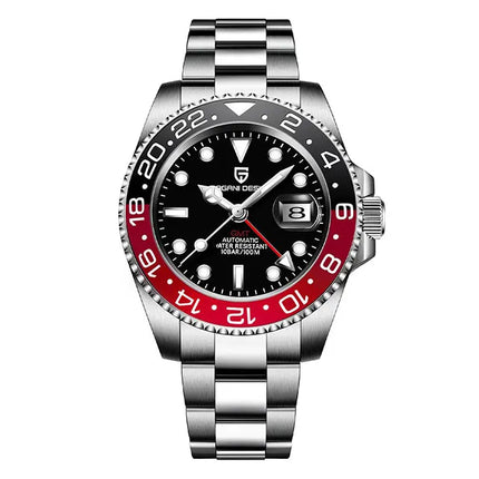 PAGANI DESIGN New GMT Men Watch Top Brand 40mm Mechanical Watch Sapphire Glass 100M Waterproof Automatic Wristwatch Reloj Hombre