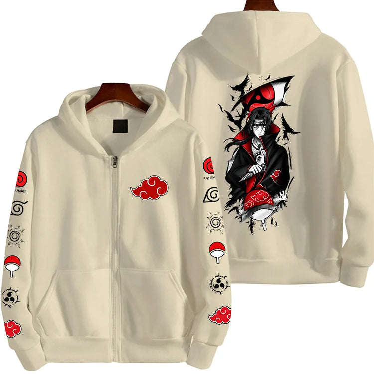 Naruto Uchiha Itachi Japanese anime 2026 new fashion Harajuku men's trendy casual sportswear men's couple style Coat