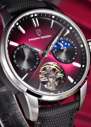 PAGANI DESIGN 41MM Orologio da uomo Orologio meccanico automatico di lusso Orologio da pilota impermeabile in acciaio inossidabile da 100 m PDYS021