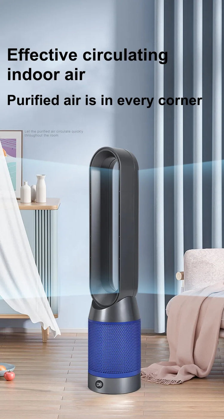 Nuovo riscaldatore 2022, ventilatore domestico a risparmio energetico, riscaldamento termoelettrico a piena velocità, ventilatore senza pale a doppia funzione caldo e freddo