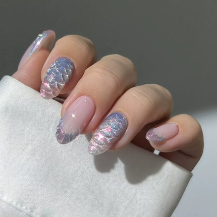 24pcs Pink Flower Almond Press on Nails Kawaii False Nails Wearable Stick-on Nails Fake Nail Uñas Postizas Накладные Ногти 네일팁2028