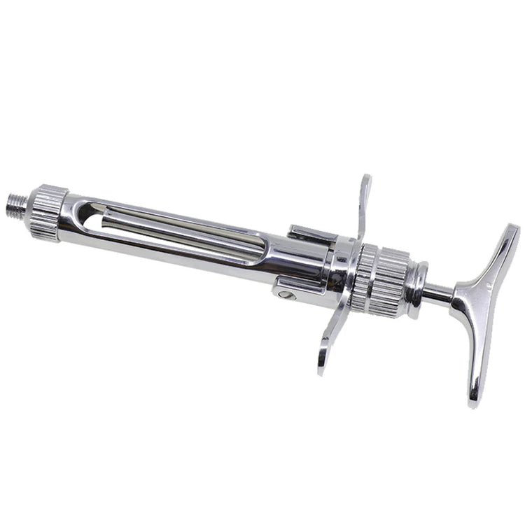 Dental Surgery Anesthesia Syringe Stainless Steel Aspirating Gun Syringe Dentist Surgical Injection Suction Instrument