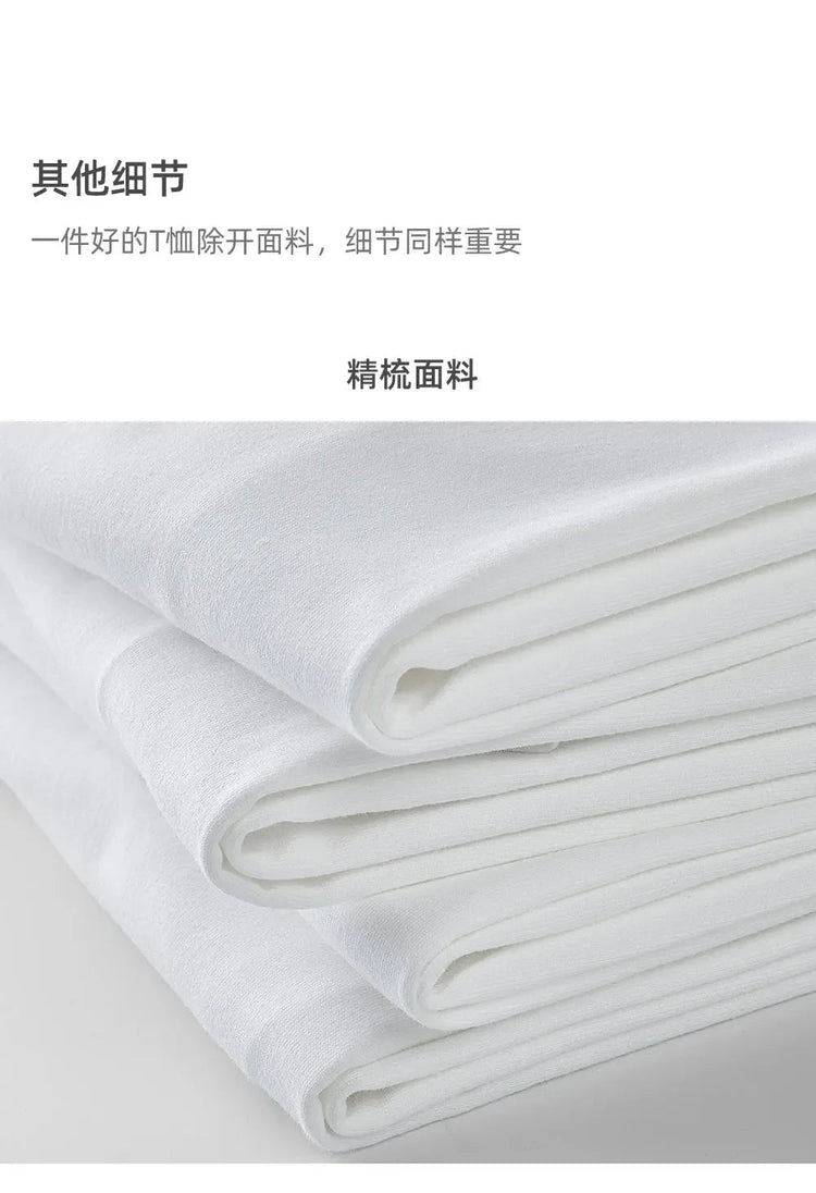 600G Heavy Cotton Short-sleeved T-shirt Men's and Women's Summer Loose Casual Trend Versatile Round Neck Half-sleeved Clothes PlatiNum