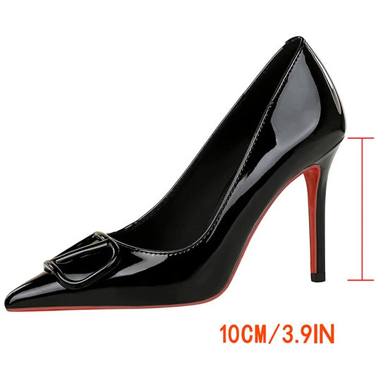 BIGTREE Shoes Women Pumps Fashion New Style High Heels Sexy Party shoes patent leather Women heels 10 CM Thin heels Luxury 2025