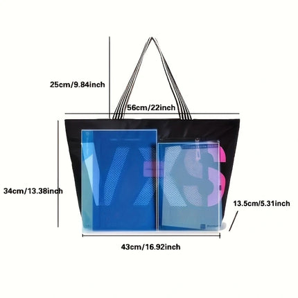 Aliwood 2022 New Arrivals Letter Shoulder Bags for Women Fashion Waterproof Tote Beach Bag Large Capacity Female Travel Bags