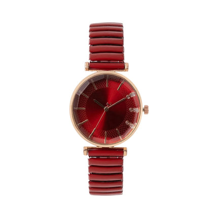 Orologio al quarzo da donna in cristallo semplice blu tesoro di lusso Orologio casual con cinturino elasticizzato in acciaio inossidabile Orologio da donna alla moda platinumshop