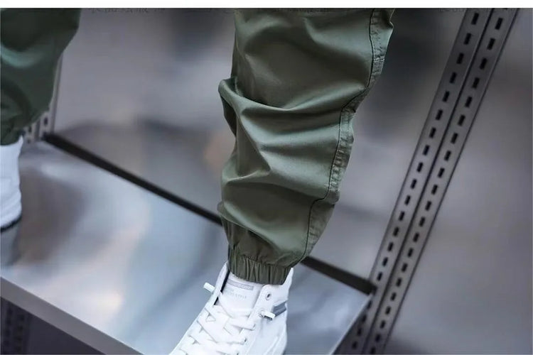 2025 New Men Joggers Autumn Sweatpants Spring Drawstring Casual Pants Workout Running Cotton Sports Trousers Men Clothing
