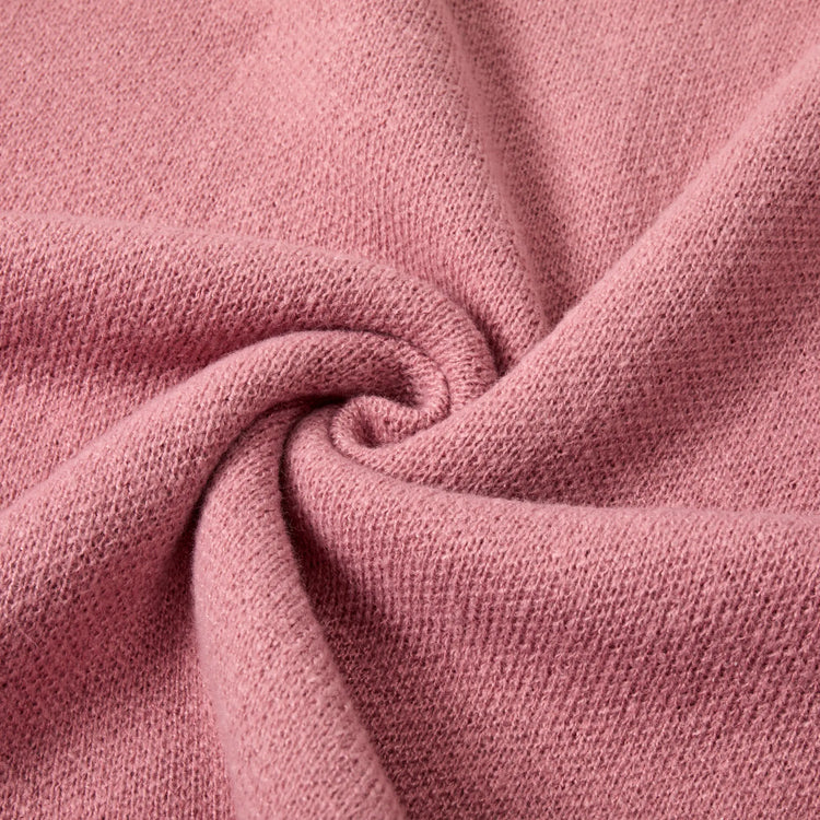European and American Fall/Winter New Arrival Knitted Pattern Women's Wraparound Faux Fur Collar Pullover Loose Oversized Cape