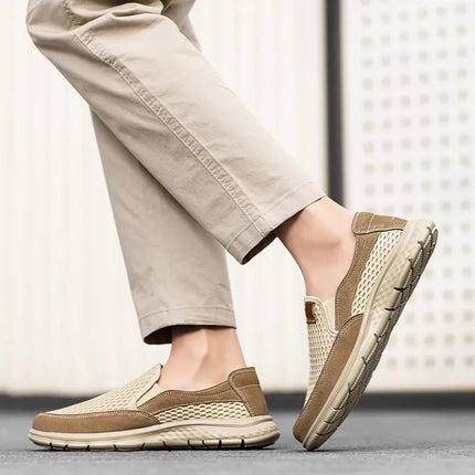 Mocassini Slip-On, Adatti per Scarpe Casual Estive Traspiranti da Uomo, Scarpe Leggere da Passeggio, Qualità Superiore
