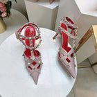 Nuovi Sandali con Tacco Alto e Borchie Primavera/Estate 2026, Sandali a Punta con Tacco Sottile, Scarpe Singole con Borchie platinumshop