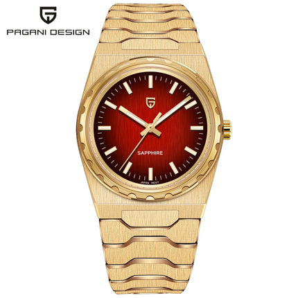 PAGANI DESIGN 2026 Nuovo Orologio al Quarzo Sottile da Uomo 7MM VJ21 37MM Zaffiro Acciaio Inossidabile Impermeabile 10Bar Luminoso C3 Reloj Hombre