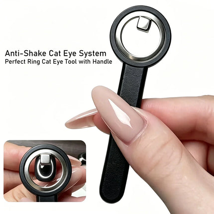 ail Magnet Ring Magnetic Tool with Handle for Cat Eye Gel Polish DIY Nail Art Manicure Tools 2028