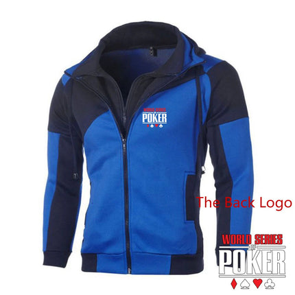 World Series of Poker 2024 Spring and Autumn New Men's Sweatshirt Printing Color Matching Hoodie Cotton High Quality Tops PlatiNum