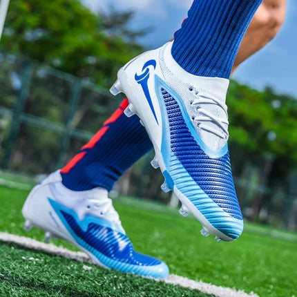 Nuovi Scarpini da Calcio per Uomo, Scarpe Sportive da Esterno per Ragazzi, Tacchetti Lunghi Antiscivolo Traspiranti, Scarpe da Calcio per Allenamento e Partite, Comode per Adulti