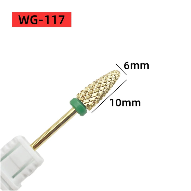 1Pc Bullet Carbide Nail Drill Bits Professional 3/32"Tungsten Flame Nail Bit Manicure Acrylic Gel Remover Nail Accessories Tools
