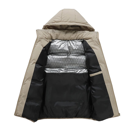 Winter Men Thicken Warm Sleeveless Vests Mens Autumn Detachable Hat Outwear Hooded Waistcoat Vest Jackets Mens Casual Vests Male