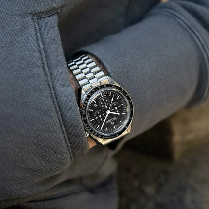 PAGANI DESIGN 2026 Nuovo Orologio al Quarzo Retrò Color Cuoio Chiaro per Uomo, Cronografo Sportivo con Vetro Zaffiro AR, Orologio da Polso Luminoso per Uomo VK63