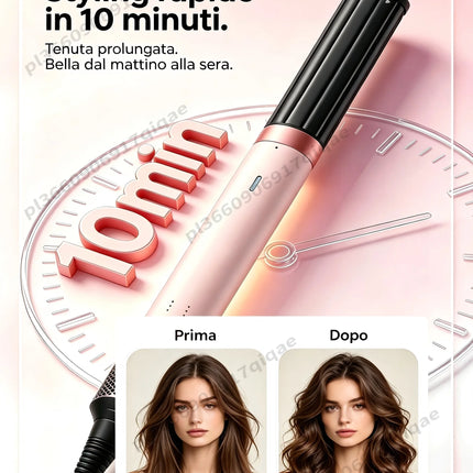 SenCiciMen 6-in-1 Air Multi-Styler & Hair Dryer Brush With Auto-Wrap 110,000 RPM Curlers High-Speed Blow Dryer with Negative Ions  Fast Drying, Curling, Volumizing & Straightening Gift for Women