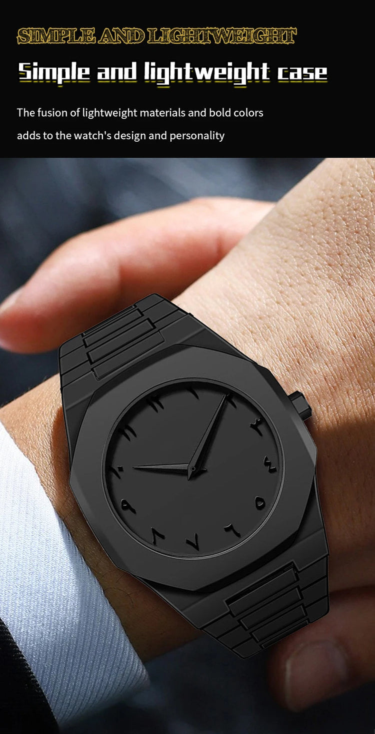 VA VA VOOM Orologio creativo da uomo di marca Moda Silicone Nero Business Style Arabo Digitale Creativo Militare Orologi sportivi al quarzo platinumshop