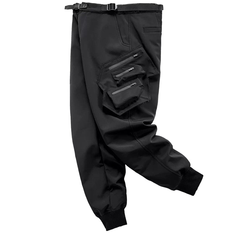 2024 Winter Warm Tactical Pants Men Fashion Functional Multi Pockets Cargo Trousers Hip Hop Streetwear Joggers Pant Techwear
