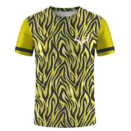 3D Printed Men's and Women's Outdoor Extreme Sports Short Sleeve Round Neck T-Shirt Badminton and Tennis Series