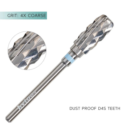HYTOOS Safety Nail Drill Bits 13mm Barrel Dust Proof D4S Right-handed Carbide Drill Bits for Nails Electric Manicure Drills Tool