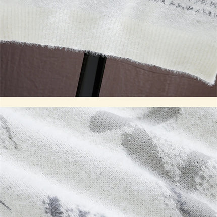 Winter Plaid Mink Cashmere Sweater Men Half Turtleneck Mens Sweaters Top Quality Pull Homme Thick Warm Pullover Men
