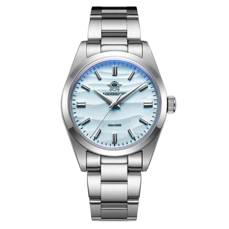 ADDIESDIVE 36mm Men Watch Without Logo AD2030 VH31 Quartz Watch 10Bar Waterproof 316L Stainless Steel Sand Dial Wristwatch New