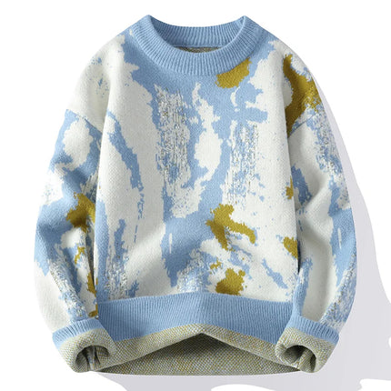 Autumn and winter Men's Fashion casual Round Neck Warm sweater slim fit Sweaters Men sweater male Thicken Warm wool pullovers