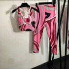 Nuovo Set Yoga da Donna 2026 con Fascia Marrone e Logo Firmato, Completo Sportivo da Donna di Marca Designer, Abbigliamento da Spiaggia platinumshop