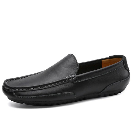 Mocassini in Pelle Traspirante, Scarpe Casual da Uomo, Slip-on Formali Italiane, Chaussure Homme