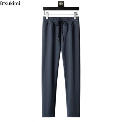 New Spring Autumn Tracksuits for Men Casual Sports Zipper Jackets+Pants Two Piece Sets Long Sleeve Stand Coats Trousers Outfits PlatiNum