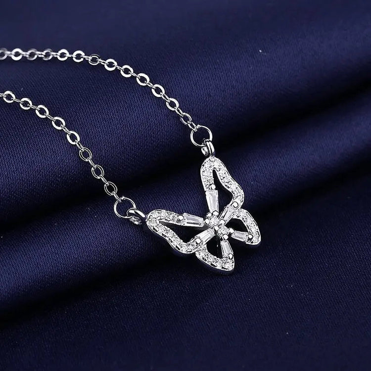 925 Sterling Silver Necklace For Women Round Pendent Sparkling Pave CZ Necklace Fashion Anniversary Birthday Jewelry Gifts N325 PlatiNum