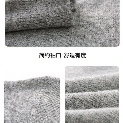 Turtleneck Long Sleeves Zipper lapel Pullover Sweater Men Spring Autumn Solid color Sweater Jumper Streetwear
