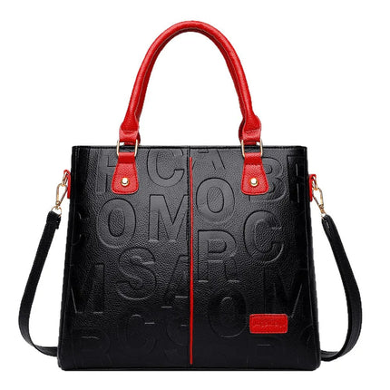 Ladies Large Capacity Leather Shoulder Bag 2025 New Style Urban Simple Tote Bag Women's Single Shoulder Bag Daily Match PlatiNum