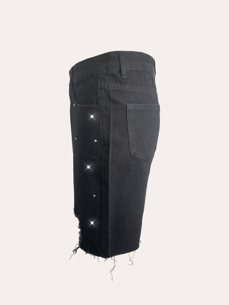 Shorts Female Jeans Jorts New Summer Spring Women Stretch Free Denim Casual Wear Fashion Trendy PlatiNum
