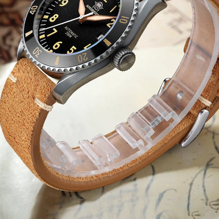 ADDIESDIVE Luxury Men's Watch MY-H9 Sapphire Crystal Ceramic Bezel 200m Waterproof Retro Luminous Diving Mechanical Wristwatch