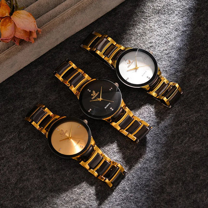 ORLANDO Orologi di lusso da uomo Nuovo arrivato Orologio da polso in acciaio al quarzo oro nero freddo Squisito orologio Masculino Relogio Orologio di moda platinumshop