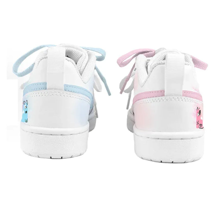 Custom Sneakers Nike Court Borough  Twin Sweet Dreams  Niche Preppy Style  Cute & Sweet Women's Skateboarding Sneakers