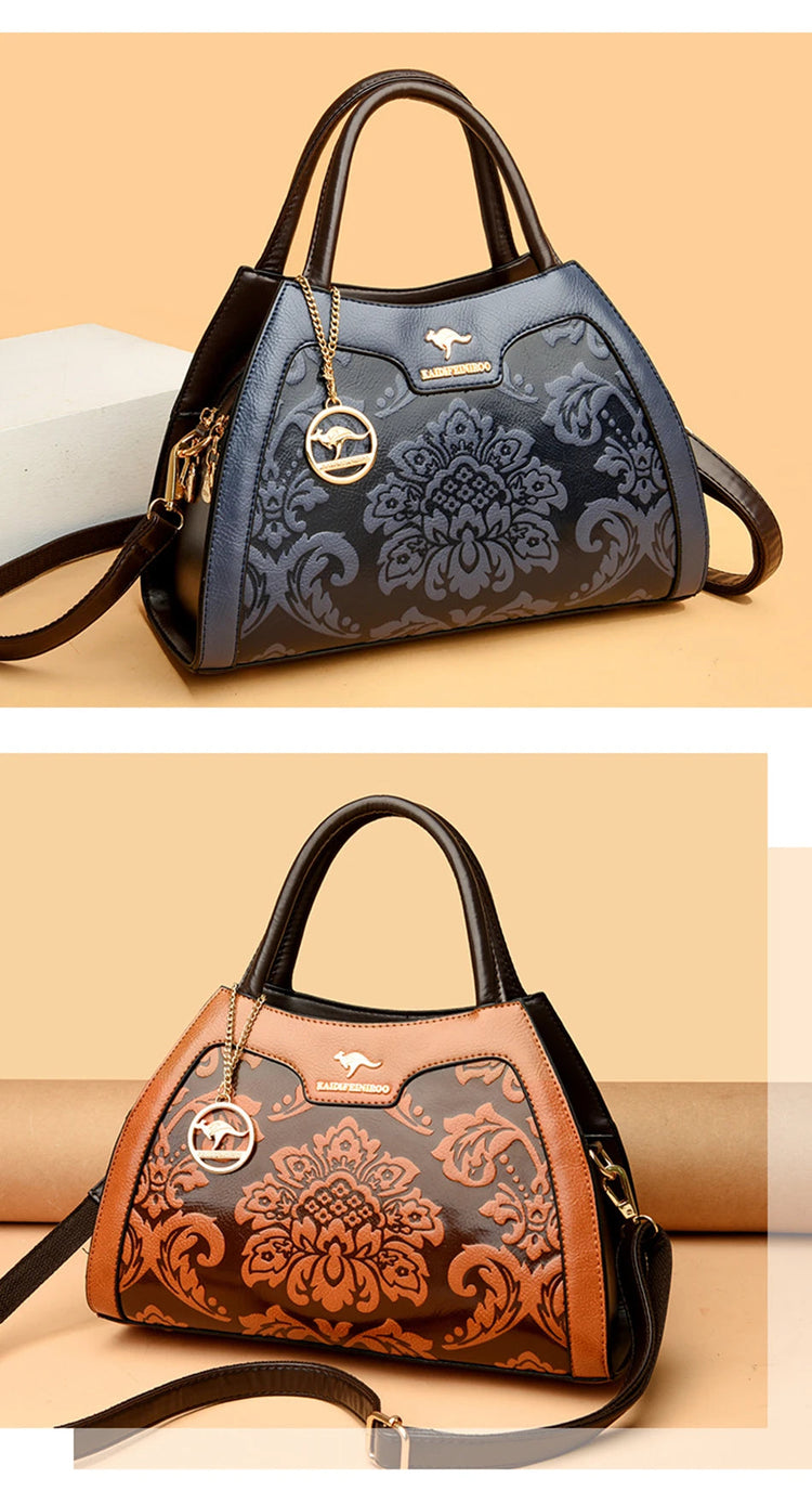 New Women Bag Luxury Designer Cowhide Handbags for Women Famous Brands Crossbody bag for Women Leather Shoulder Bags Sac a main PlatiNum