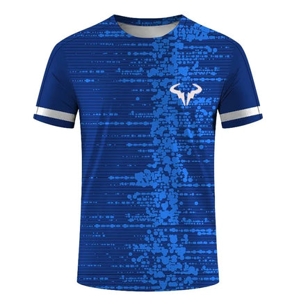 3D Printed Men's and Women's Outdoor Extreme Sports Short Sleeve Round Neck T-Shirt Badminton and Tennis Series