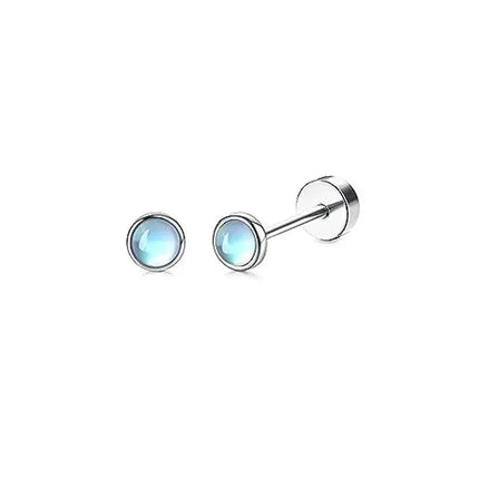2 pz/set In Acciaio Inox Cuore Luna Earbone Della Vite Della Vite Della Sfera Orecchini con perno per Le Donne di Modo Dell'orecchio Trago Cartilagine Body Piercing platinumshop