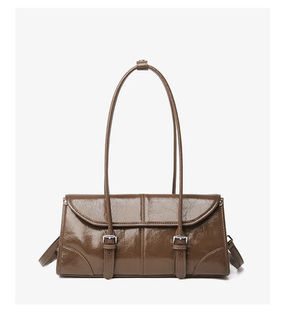 FOXER Lady's Shoulder Bag Genuine Leather Cross Body Bag 2025 Autumn Winter Large Capacity Travel Bag Commute Work Elegant