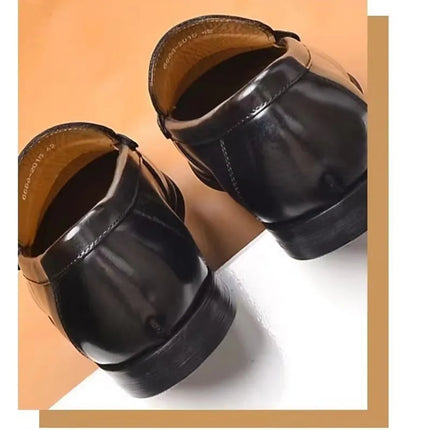 Mocassini da uomo di lusso in vera pelle slip on scarpe eleganti da lavoro casual nere scarpe da ufficio per feste di matrimonio da uomo