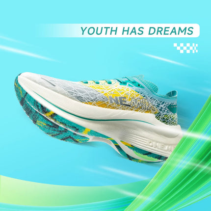 ONEMIX Marathon Scarpe da corsa con piastra in carbonio Assorbimento degli urti Scarpe sportive ultraleggere Tecnologia di rimbalzo Sneakers da uomo all'aperto PlatiNum