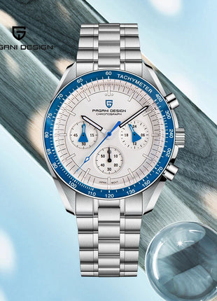 Orologio da Polso PAGANI DESIGN di Lusso Blu alla Moda per Uomo, Cronografo Sportivo con Vetro Zaffiro AR e Quadrante Luminoso, Modello 2026